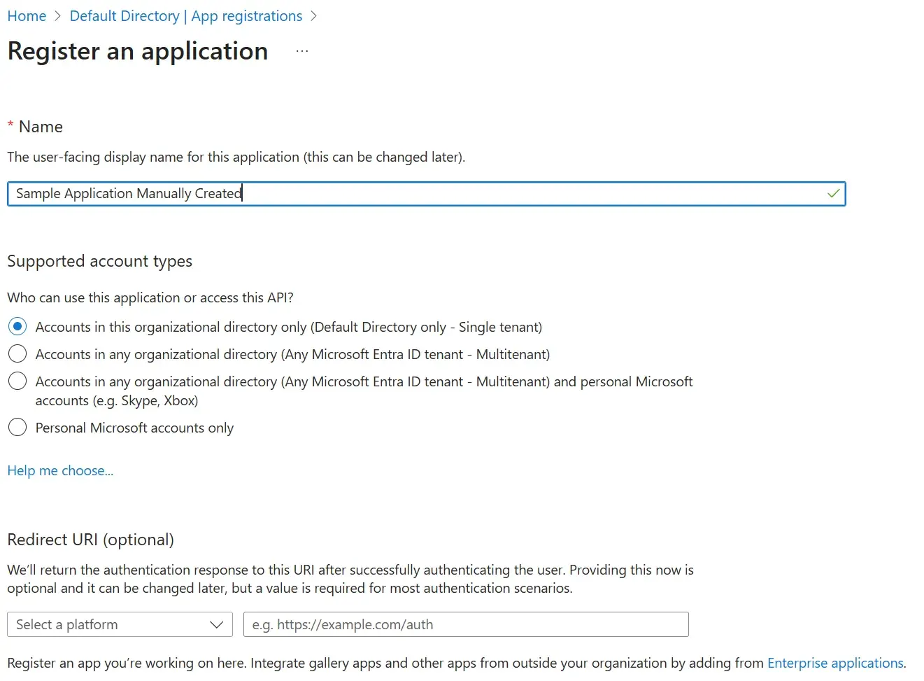 Entra ID App Registration